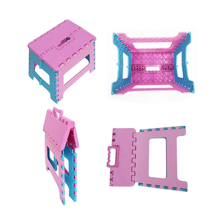 Factory Wholesale Outdoor Light Weight Plastic Folding Step Stool
