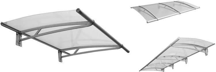 Manual PU coated polycarbonate retractable awning outdoor for wholesale