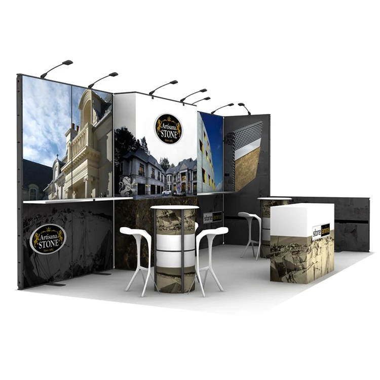 10x20 Custom Reusable Modular Aluminum Trade Show Booth