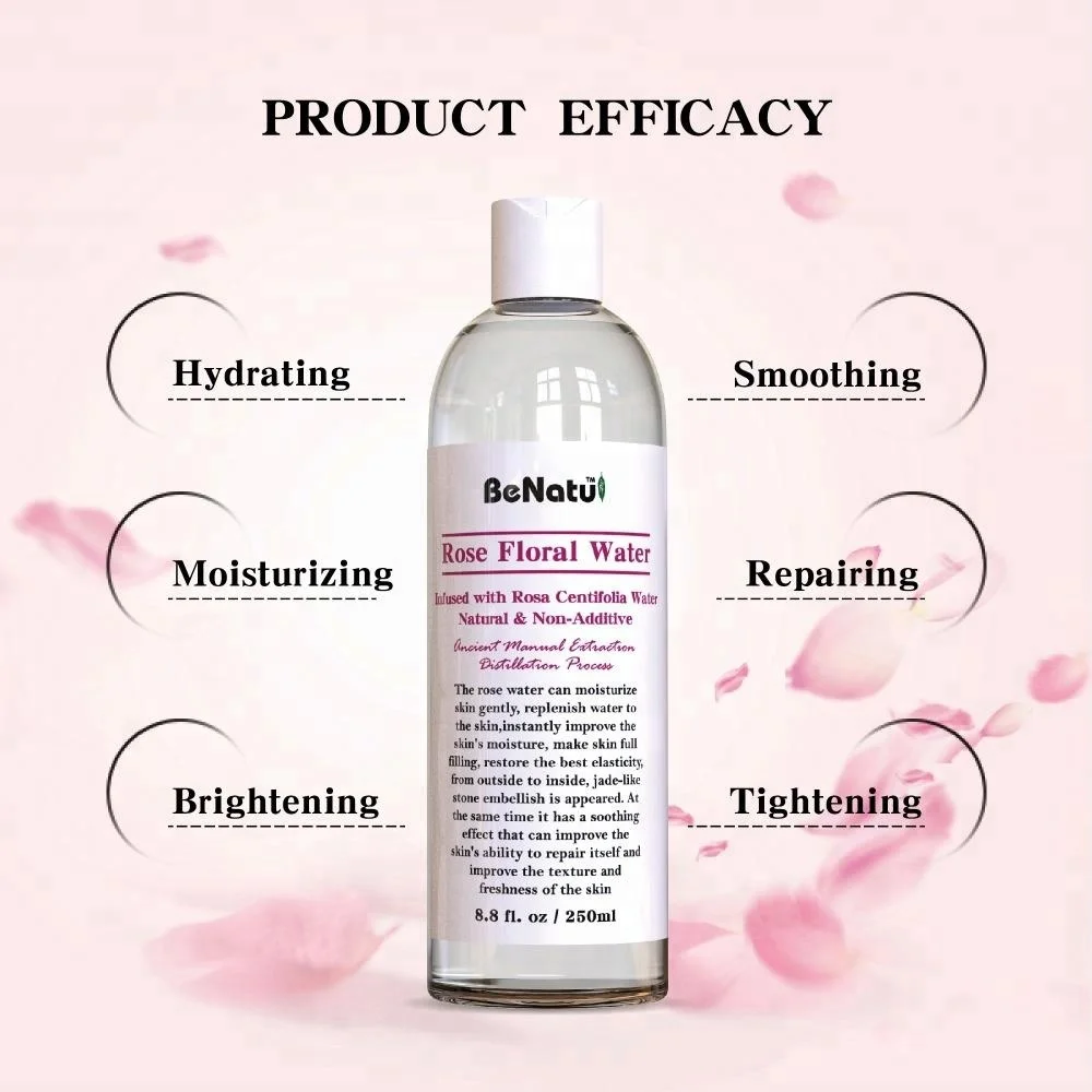 100% Natural Pure Rose Floral Water Hydrosol Rose Water