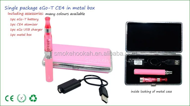Factory Wholesales Fashion Design e-cig metal Case e Cigarette Box ,ego metal box