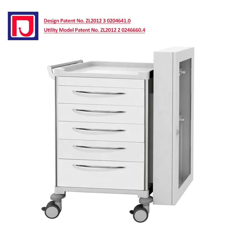 Patient difficult airway cart hospital medical trolley