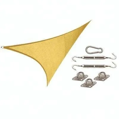 Triangle 11*11ft Awning Anti UV Sun Shade Sail Canopy