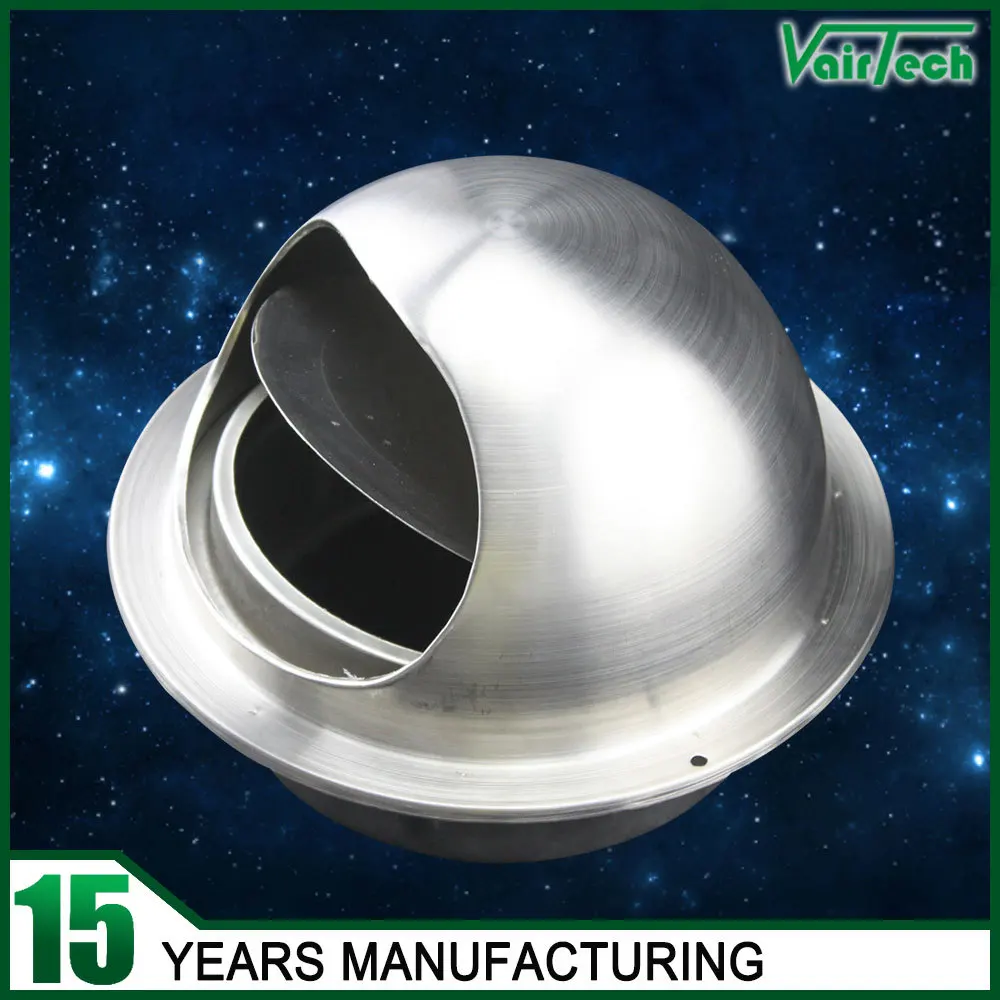 Hvac Stainless Steel Round air Vent Cap with Non Return Damper