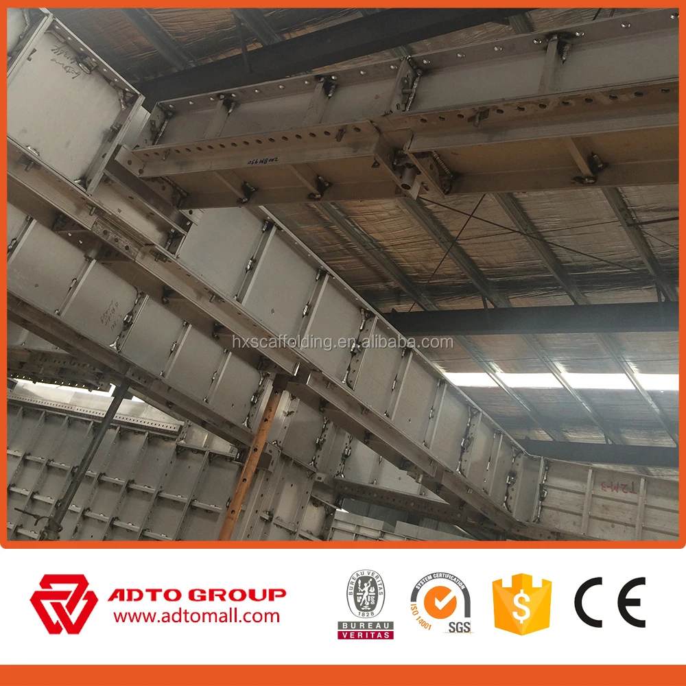 ADTO Factory One-time Pouring Reusable 6061-t6 Aluminum Alloy Aluminum Formwork Concrete Forms for Construction
