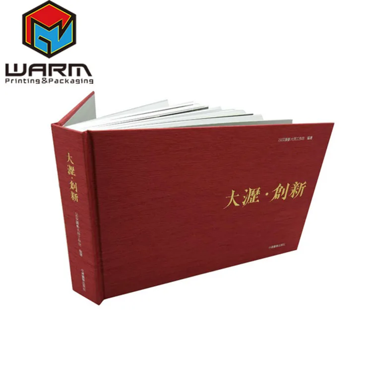 Textured Cloth fabric linen Hardcover coffee table photo Book Printing with Embossed