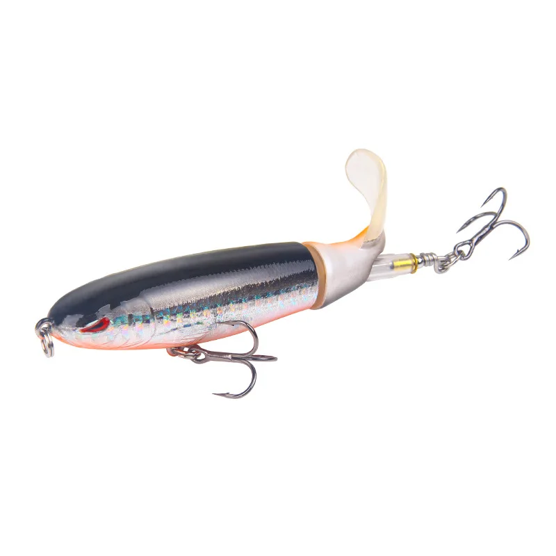 YOUME Whopper Popper 13G 10CM Topwater Fishing Lure Artificial Bait Hard Plopper Soft Rotating Tail Hard Lures