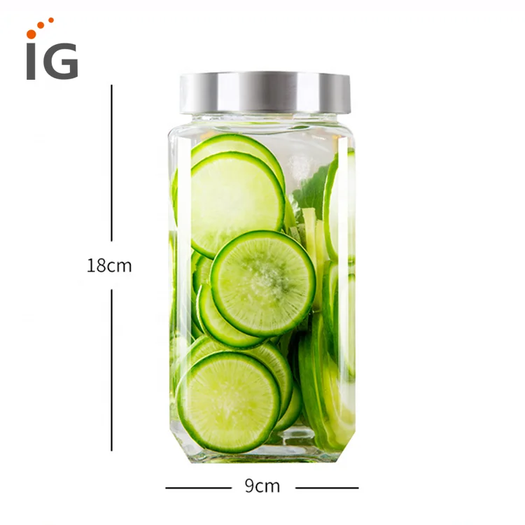 Glass Apothecary Jar Canister Set with Ball Lid