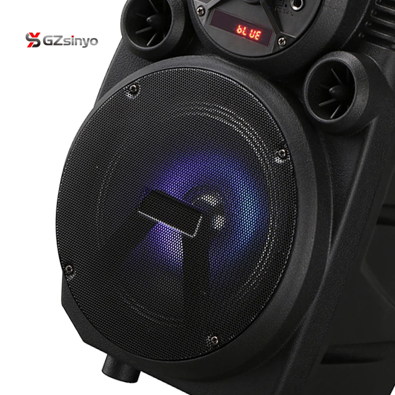 6  Inch Digitize Portable Powerful Rechargeable Trolley Speaker With Subwoofer