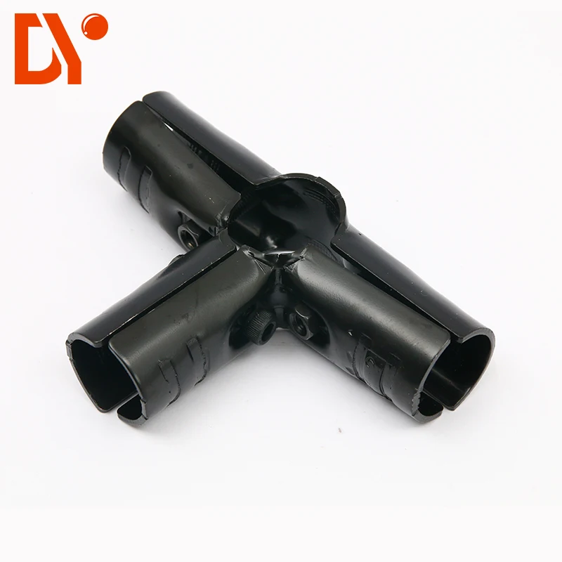 28mm tube connector  metal joint clamp connector Industria lean pipe rack system for roller placon