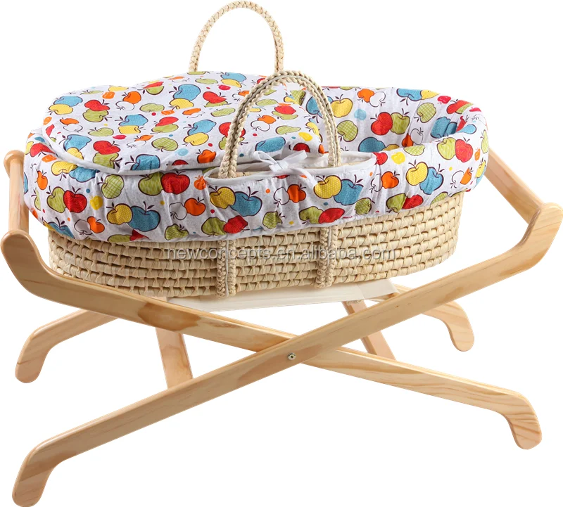 
NEW design plush baby moses basket for baby,portable baby cradle 