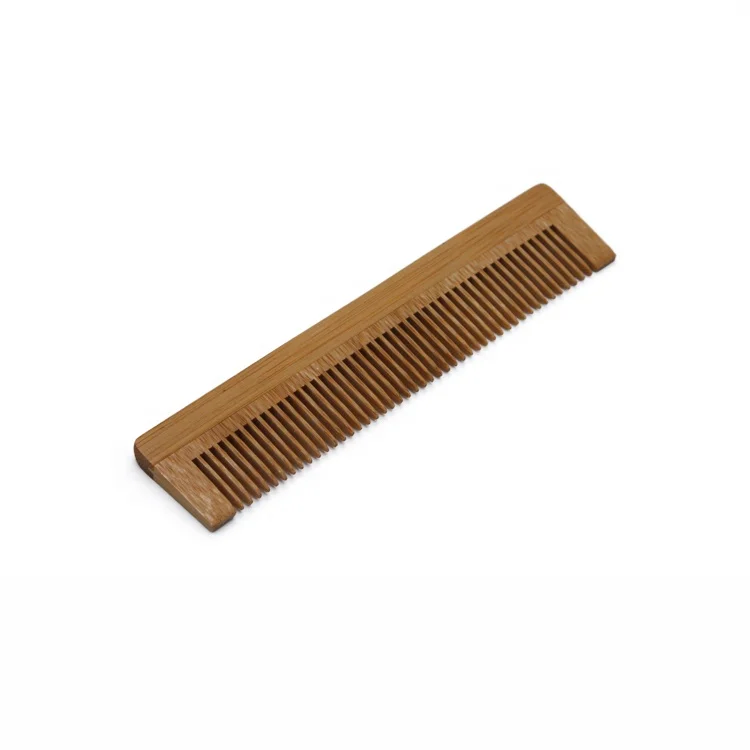 Rectangular Disposable Hotel Hair Brush Natural Bamboo Comb