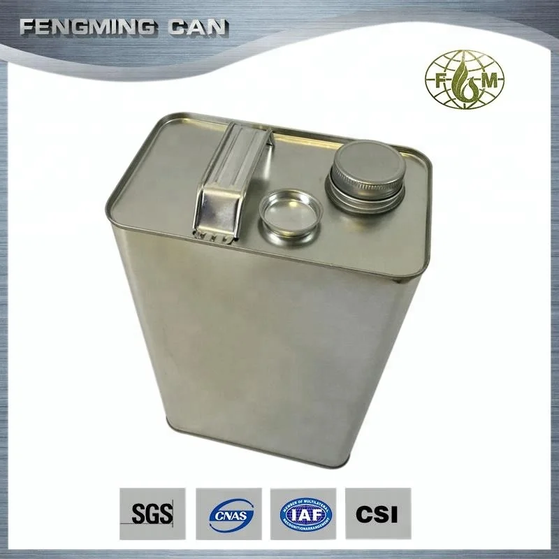 Petrol Use and Metal Material Jerry Cans 4L metal paint cans for motor oil packaging
