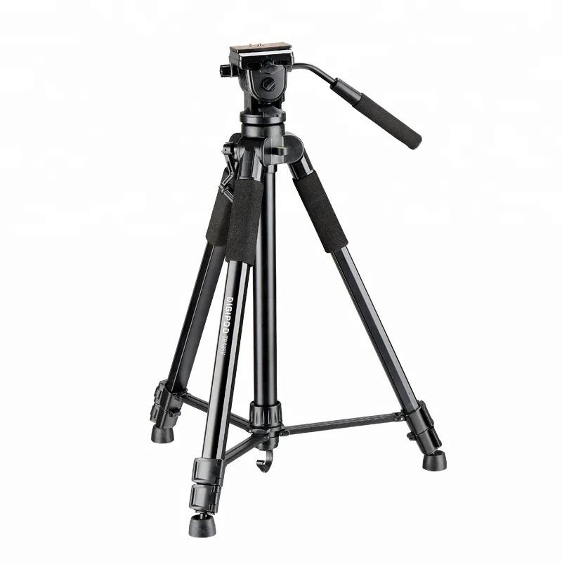 New Design 1.71m Height 6.61LB Loaded  Fluid Pan Head  Aluminum  camera holder telescope tripod