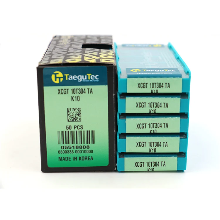 
Taegutec K10 for Aluminium material carbide inserts XCGT10T304TA K10 