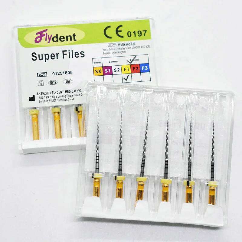 dental instrument rotary super files engine golden files heat activation dental tool for dentist material