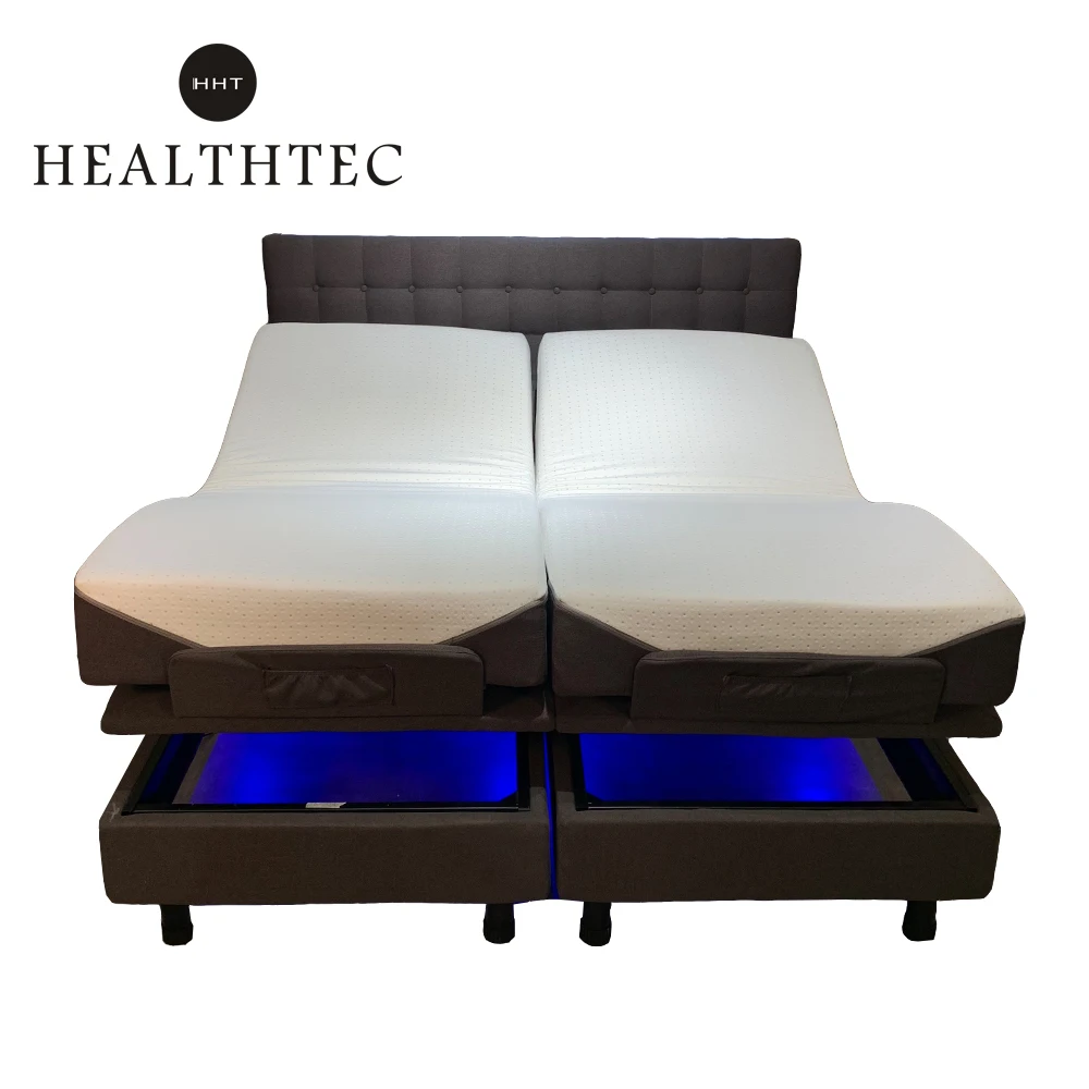 Zero Gravity Massage adjustable Iron Metal Bed Frame