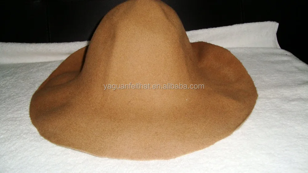 
100% pure wool felt hat bodies cone hoods, flare 