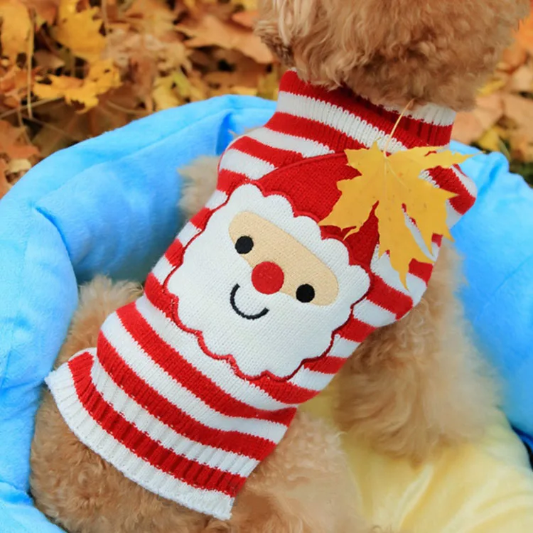 
Factory OEM Hot acrylic material machine knit dog sweater for christmas 