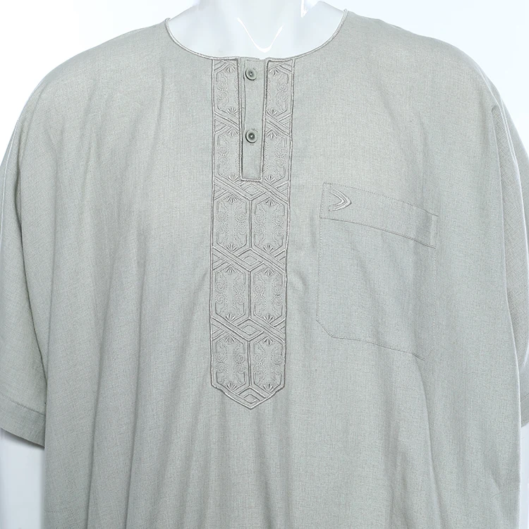 Islamic traditional arabian thobe black men arab robe