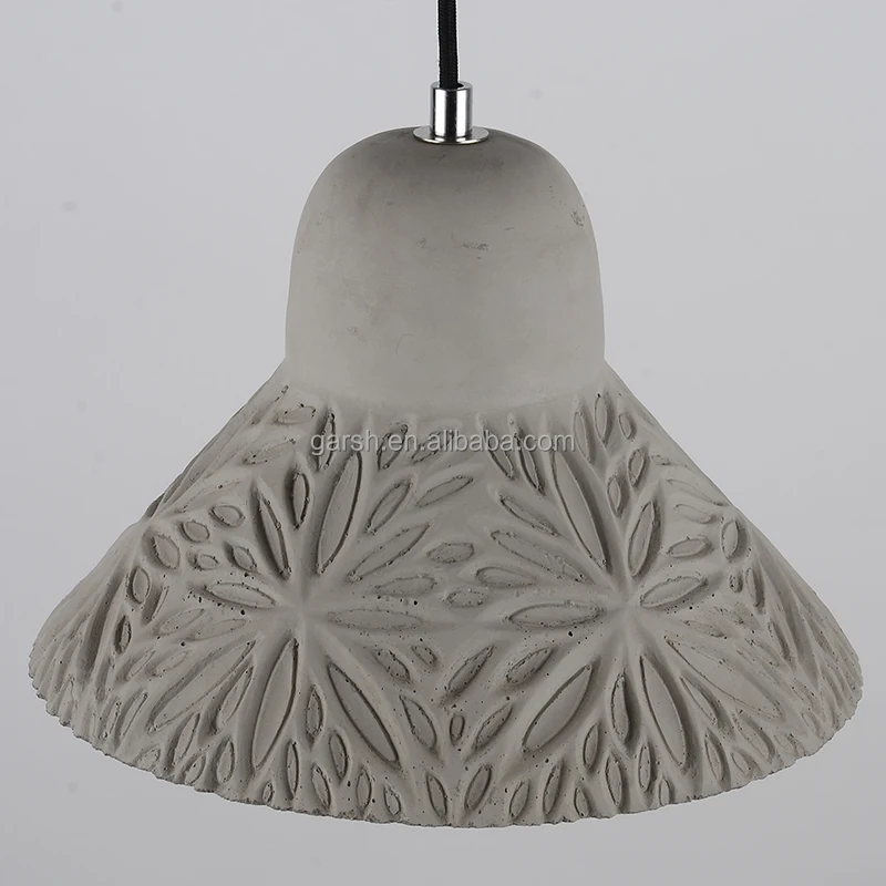 Loft Indoor Cement Lamps Modern Retro Concrete Pendant Light