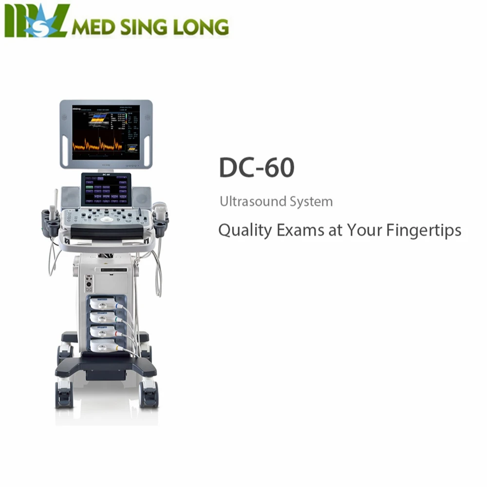 Premium Mindray DC-60 trolley 3D/4D Color Doppler Ultrasound machine for hospital DC60