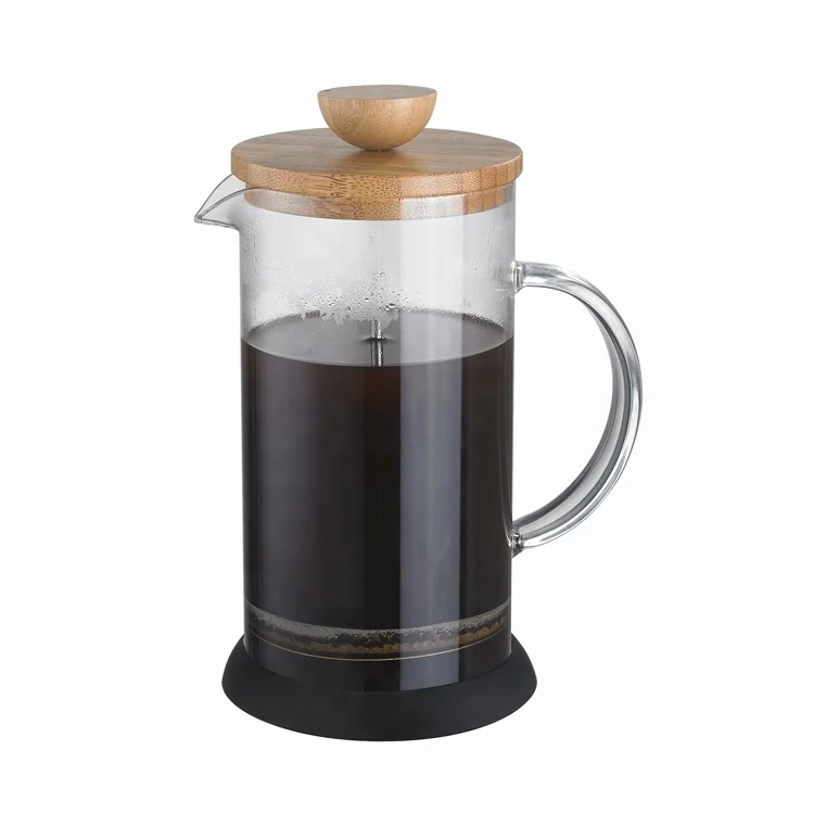 Новый изготовленный на заказ 350 мл небольшой cafetiere для путешествий кемпинга деревянный бамбуковый кофейный французский пресс