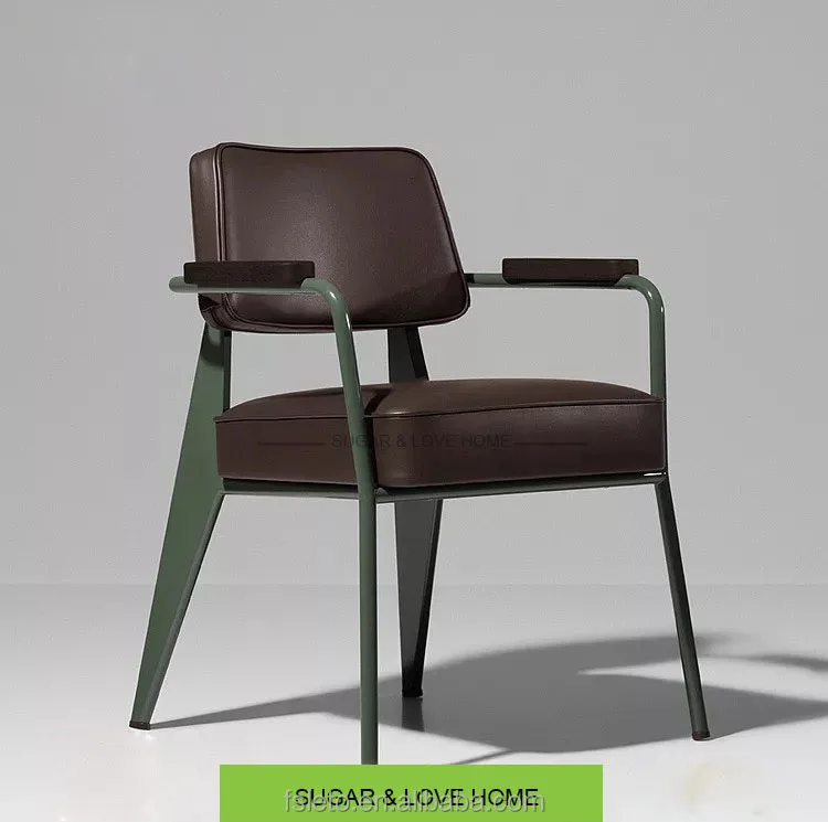 OEM industrial loft restaurant furniture modern armchair pu leather dining chair