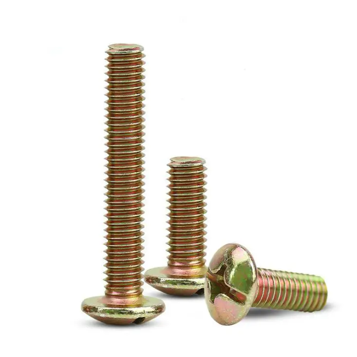 TM Large flat head screw [color zinc] plus hard large round head machine screw cross screw M6