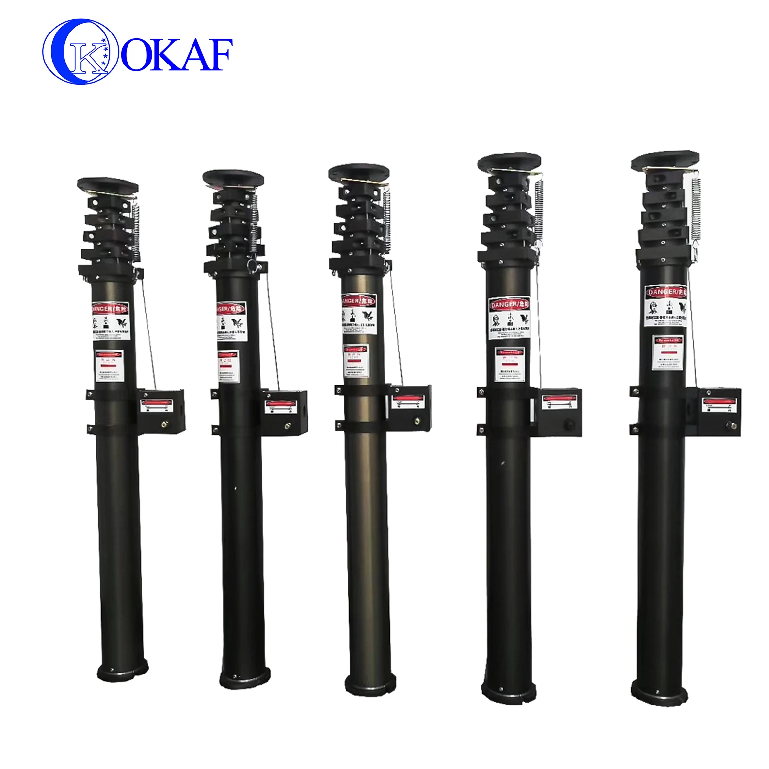 18m 20m Communication WIFI Antenna Tower Mast Lighting Pole Manual Hand Winch Tripod Telescopic Mast