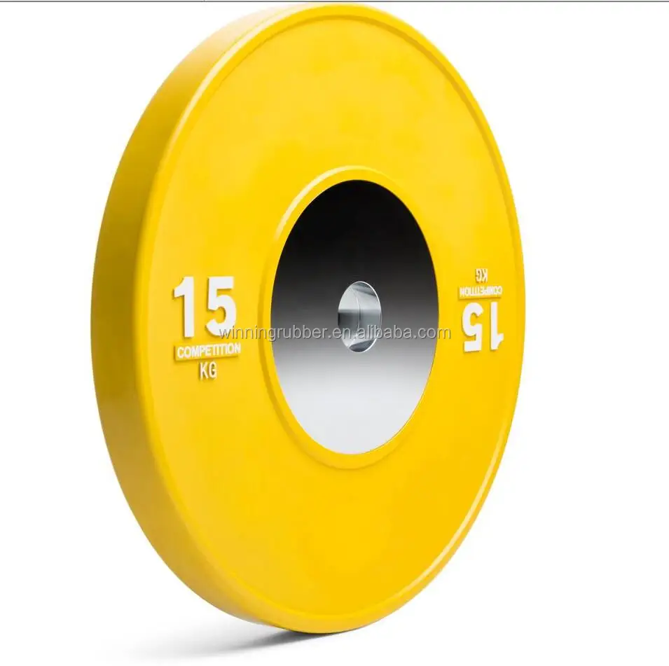 Прочный резиновый бампер для соревнований, Элитная пластина для тяжелой атлетики для кросс-фитнеса