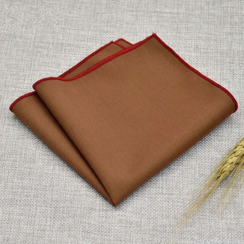Премиум Chambray карманные квадраты 23*23 мужские носовые платки