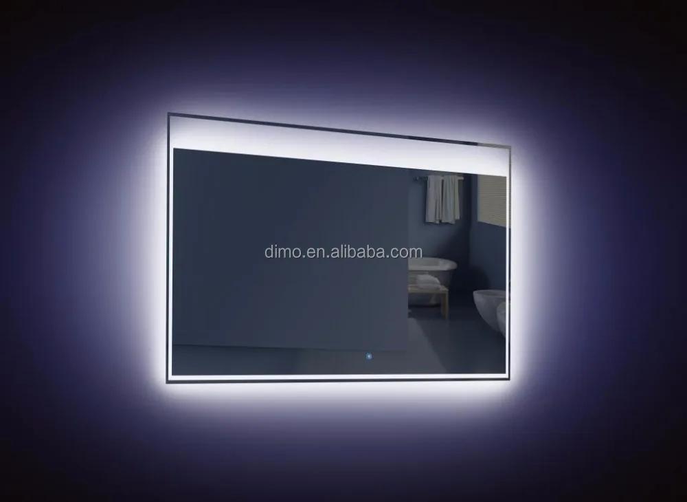 
OEM Private Label Bathroom heated backlit lamp mirror led light mirror with blue-tooth speaker 