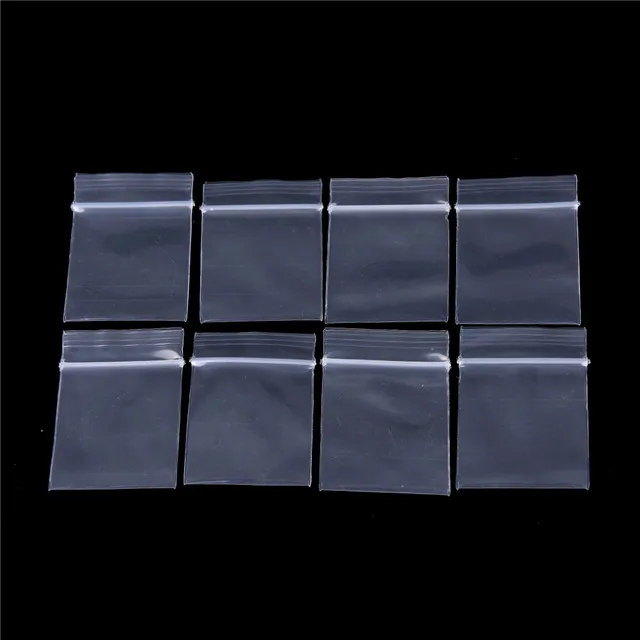 Custom size press seal minigrip resealable bags