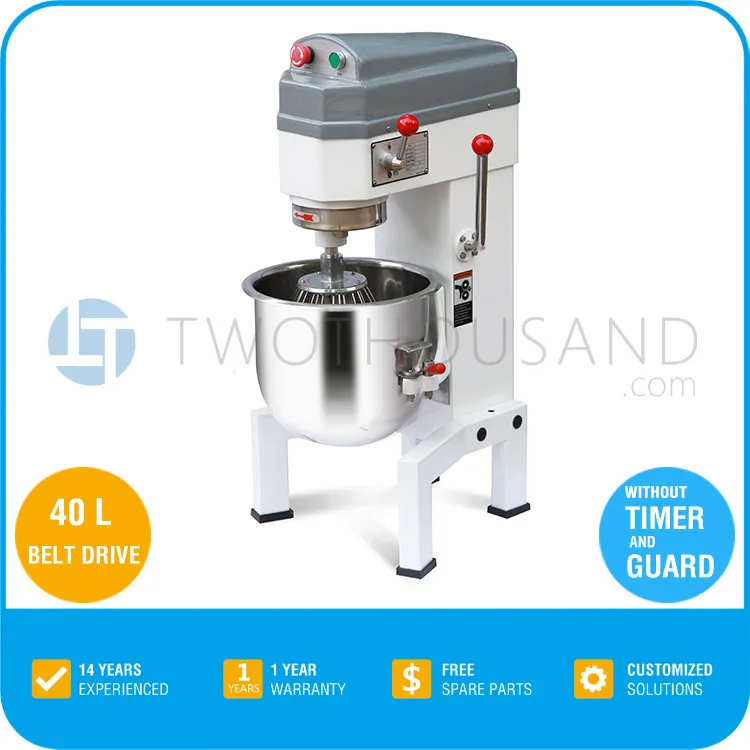 высокое качество используемых коммерческих смеситель теста- 40 литр,, без защитный кожух и таймер, ременной привод, b40m- 1