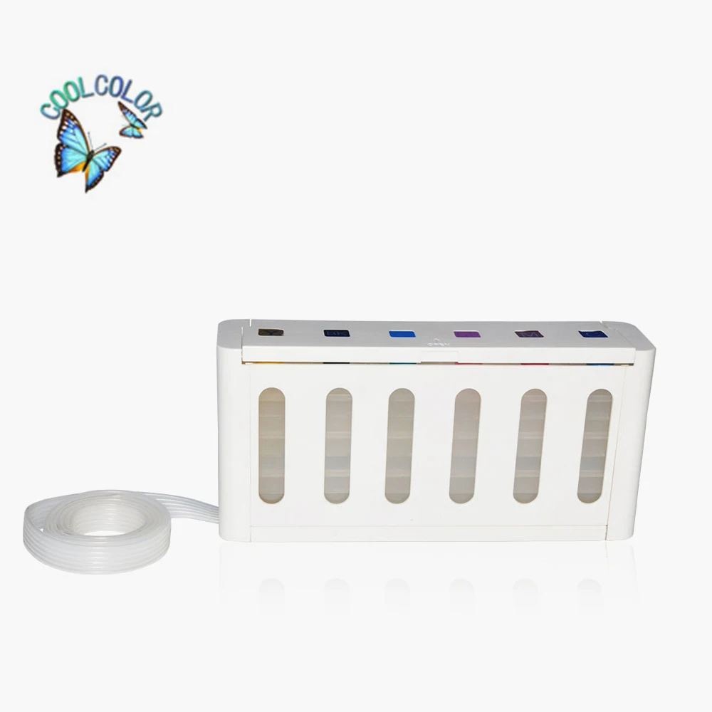 Universal kit 6 colors tank ciss in supply ink with accessories for Canon Black/White