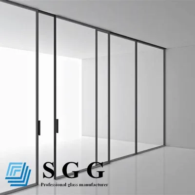 высокое качество 10mm закаленное стекло для раздела