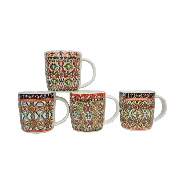 Ceramic cup designs beautiful coffee mug porcelain ceramic merry christmas mug