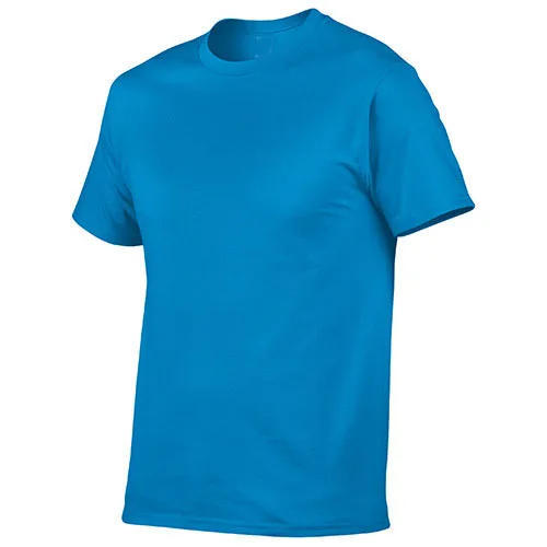 Unisex OEM logo t shirt blank plain lady men short sleeve cotton t shirt