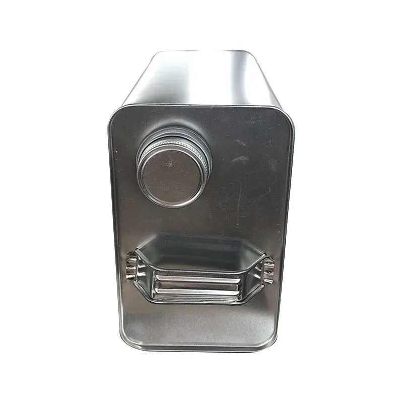 4L engine oil/petrol use square  metal tin can with metal cap