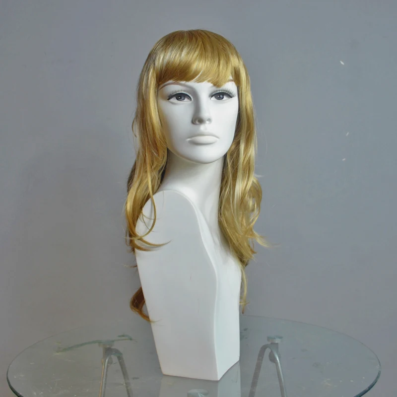 Realistic women head dummy mannequin for wigs display