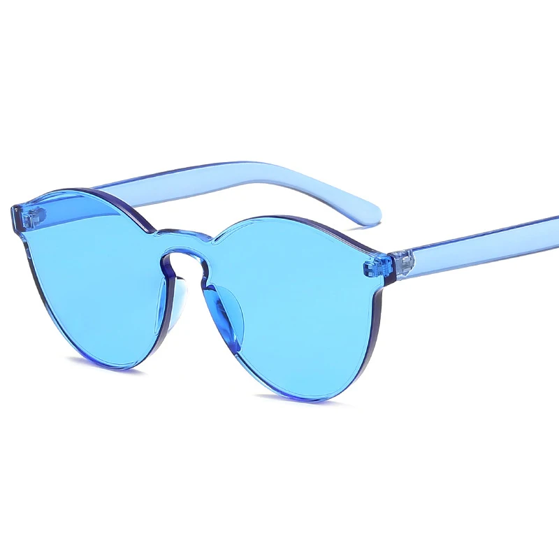 
Sinle custom sun glasses jello candy colored sunglasses for men/women clear lens glasses 