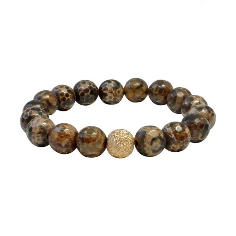 8mm Men Jewelry Wholesale Bangle Natural Jade Stone Beaded Bracelet