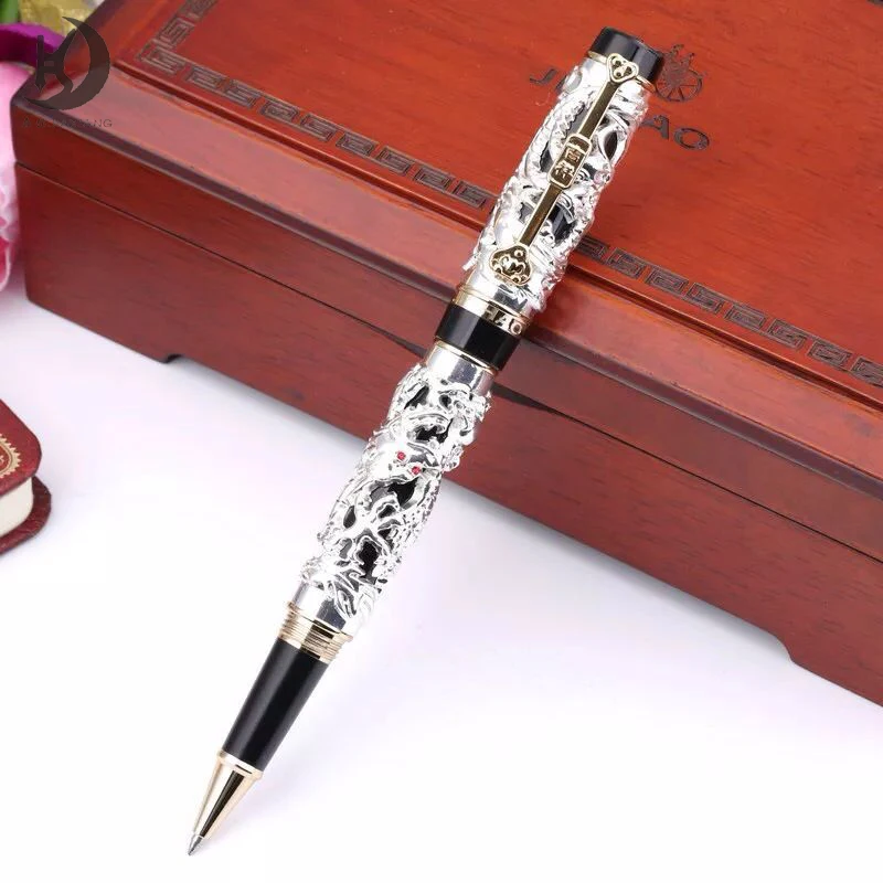 RCJH-679 Luxury Business Gift Pens Smooth Writing Jinhao Brand Dragon Pen High Quality Heavy Metal Gold Roller Pen For Church