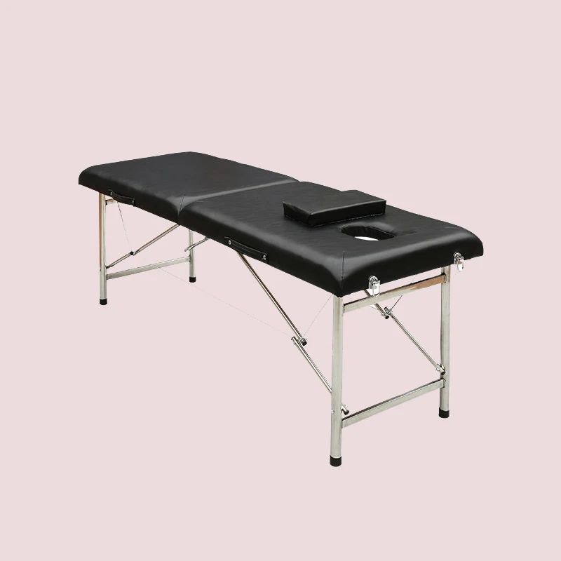 
Portable 2 section aluminum adjustable folding massage bed 
