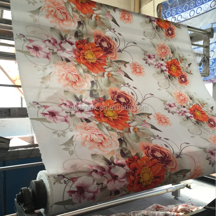 WHOLESALE PRINTED 100 POLYESTER MICROFIBER PEACH SKIN PRINTEDBEDDING FABRIC IN ROLLS