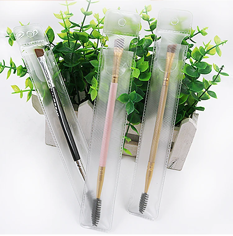 
New Arrivals Single Duo Eyebrow Brushes and Comb Eyebrow Brush Private Label 
