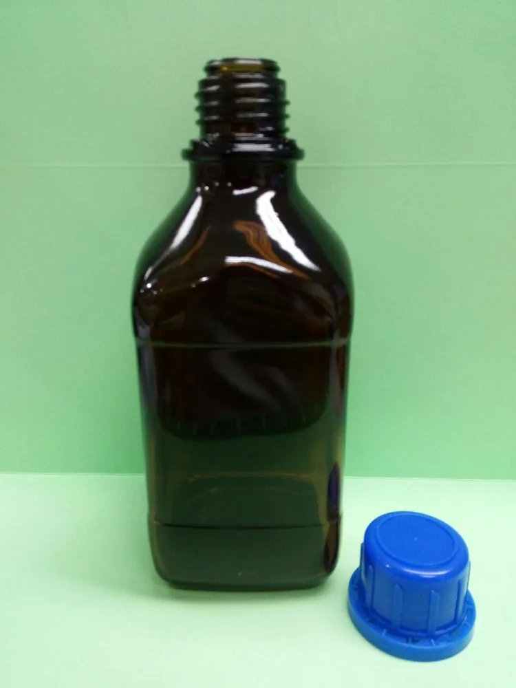 Perfect Packing Chemicals Amber Glass Square Reagent Bottle