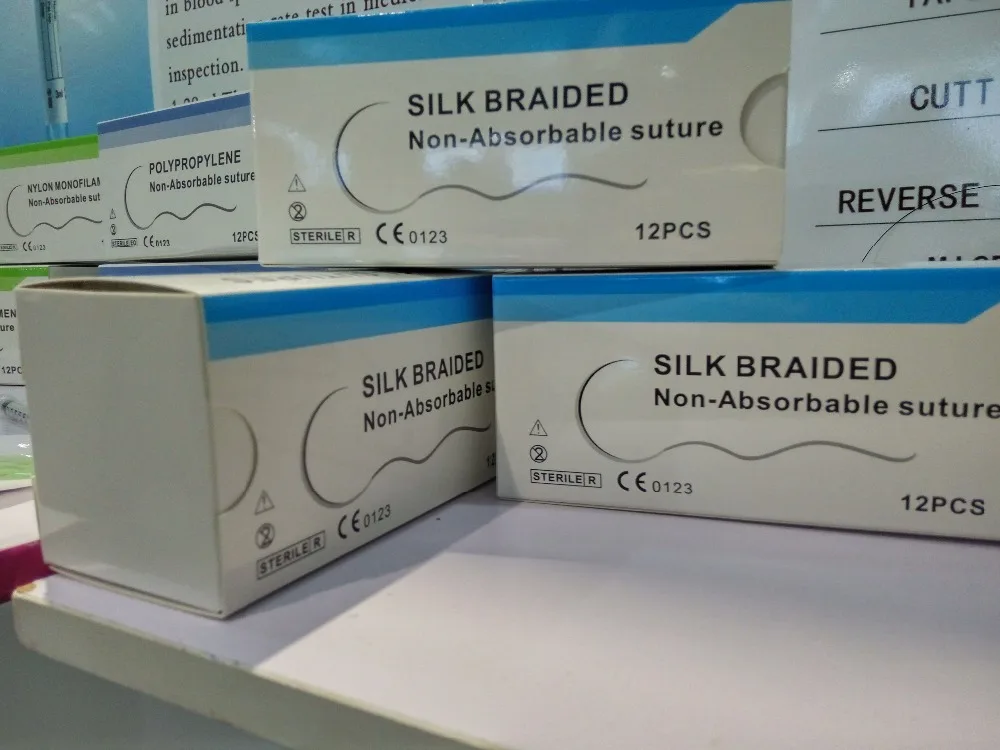 Medical non absorbable and absorbable catgut/PGA/PDO/SILK/NYLON/polyester/polypropylene