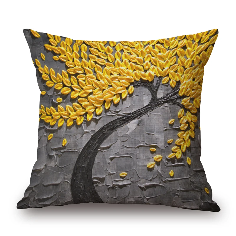 
European hot sale home decoration pillow cover back cushion covers oil tree pillow case high quality 